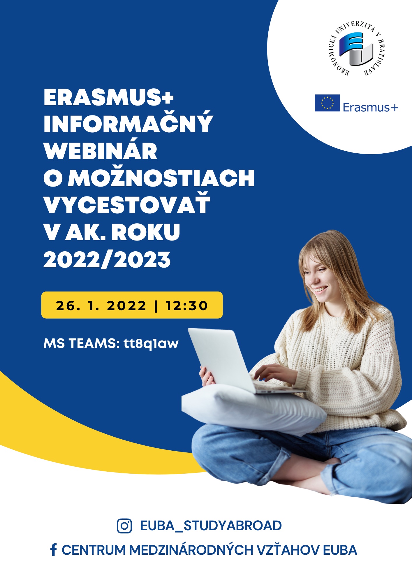 erasmus informacny webinar o moznostiach vycestovat v akademickom roku 20222023